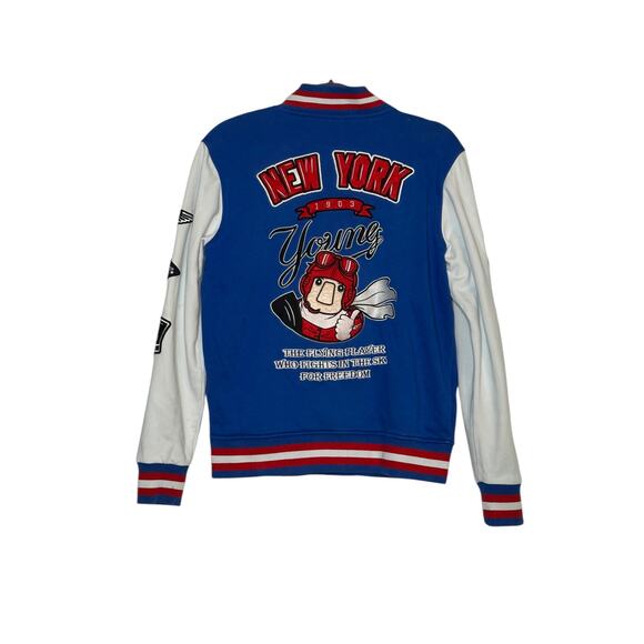 MLB New York Yankees blue white varsity jacket size Small - Picture 11 of 15